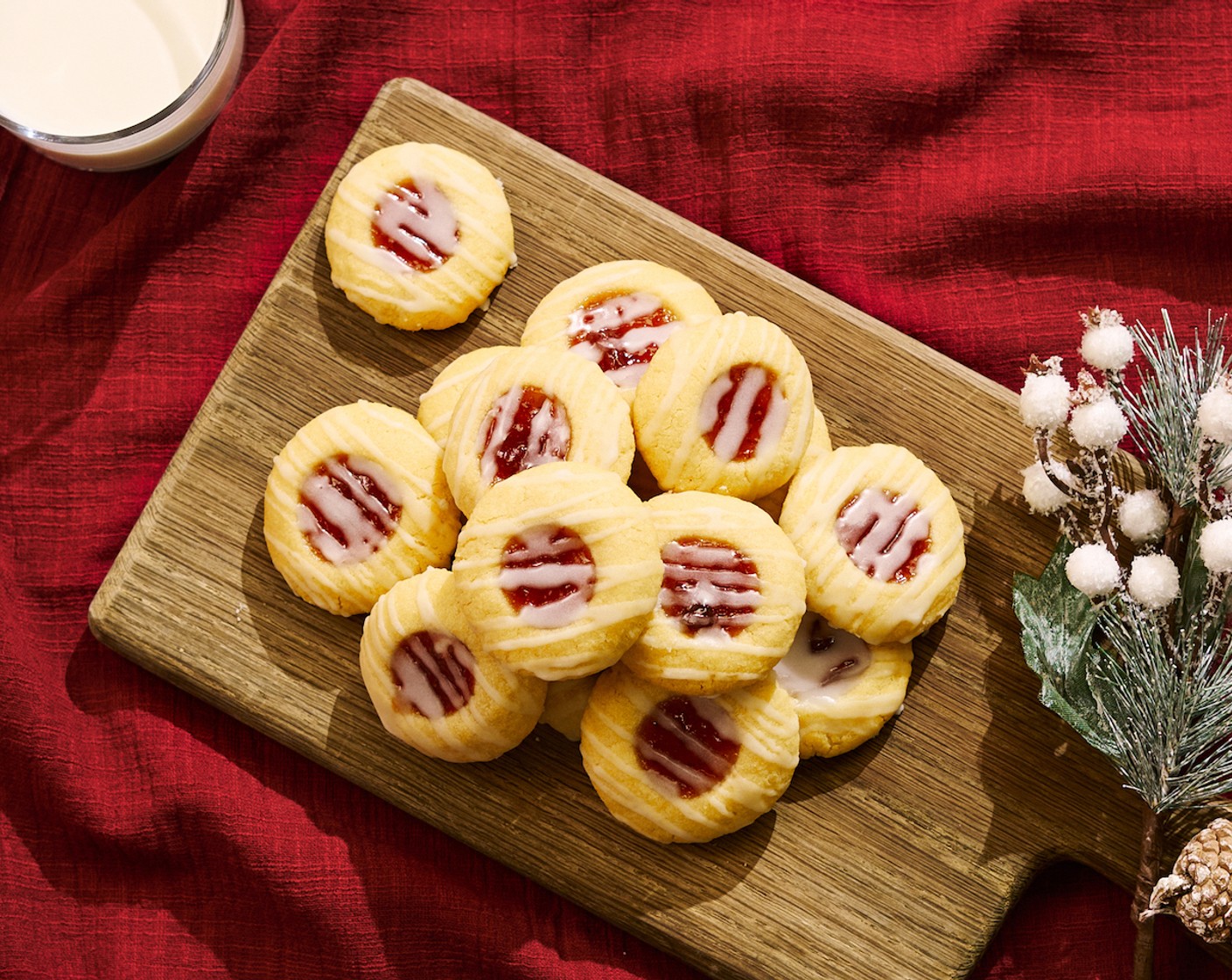 4-Ingredient Jam Thumbprint Cookies