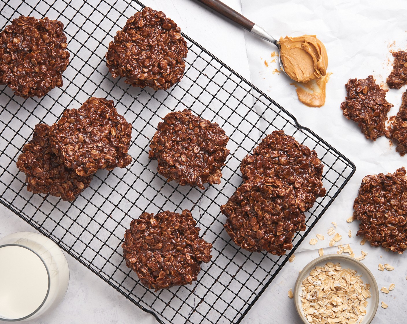 No Bake Chocolate Oatmeal Cookies