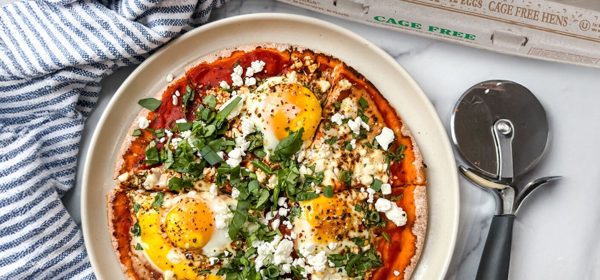 Gluten-free Breakfast Shakshuka Pizza Recipe | SideChef