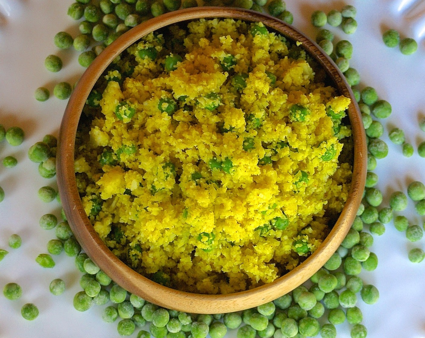 Lemon and Sweet Pea Cauliflower Rice