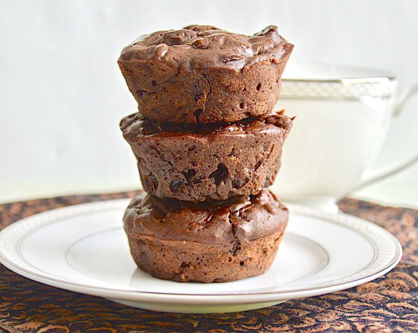 Triple Chocolate Zucchini Muffins