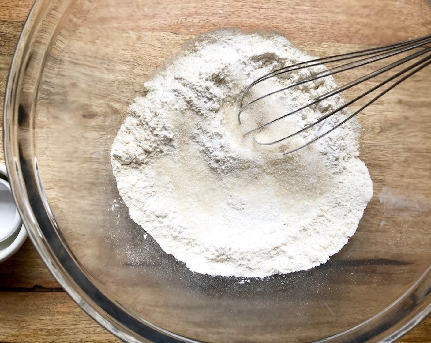 step 3 To make the Pancake Batter, whisk together the All-Purpose Flour (1 3/4 cups), Baking Soda (3/4 tsp), Baking Powder (1 tsp), Granulated Sugar (1 1/2 Tbsp), and Salt (1/2 tsp) in a large bowl.