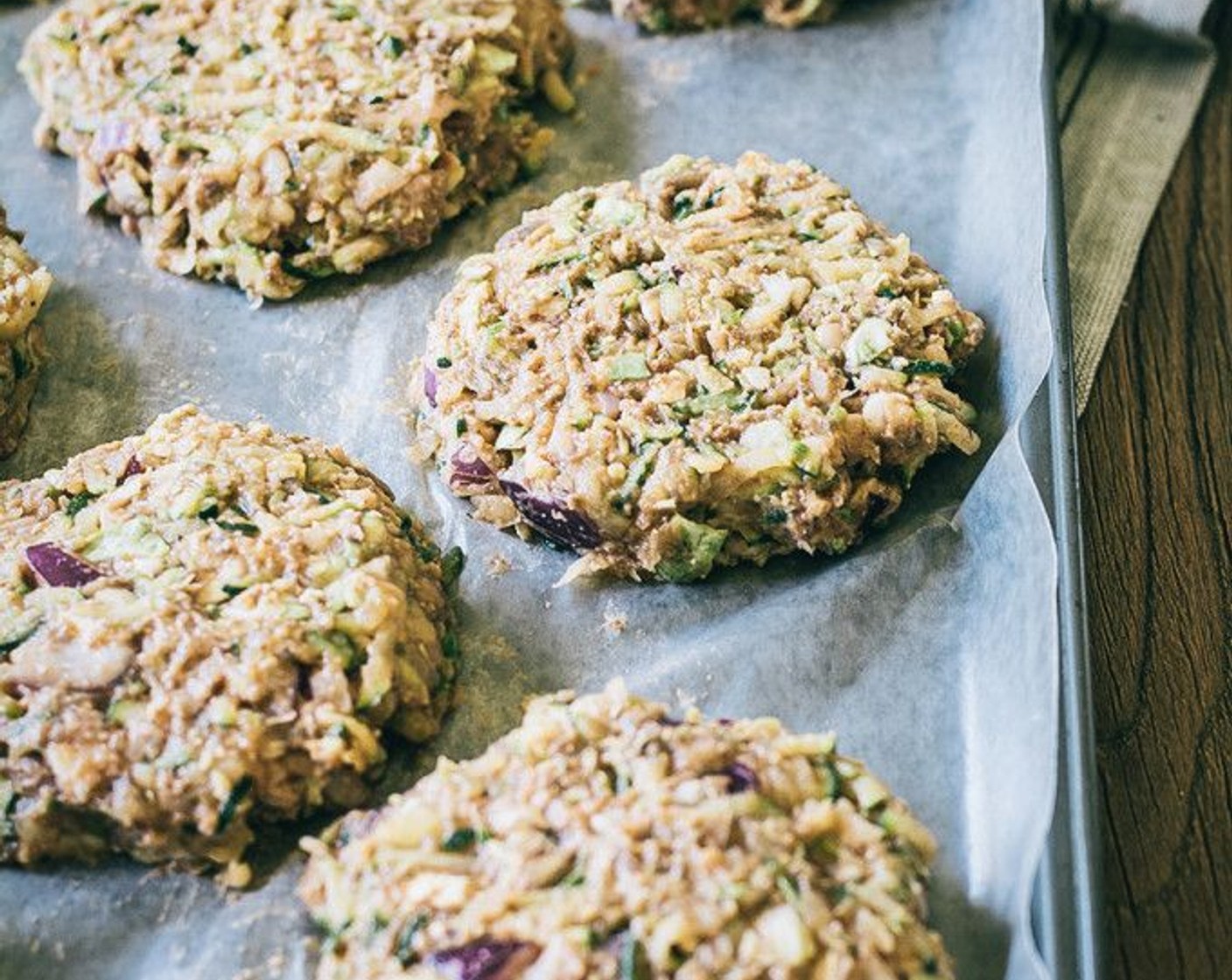 step 9 Place patties on a wax lined baking sheet and bake for 12 minutes.