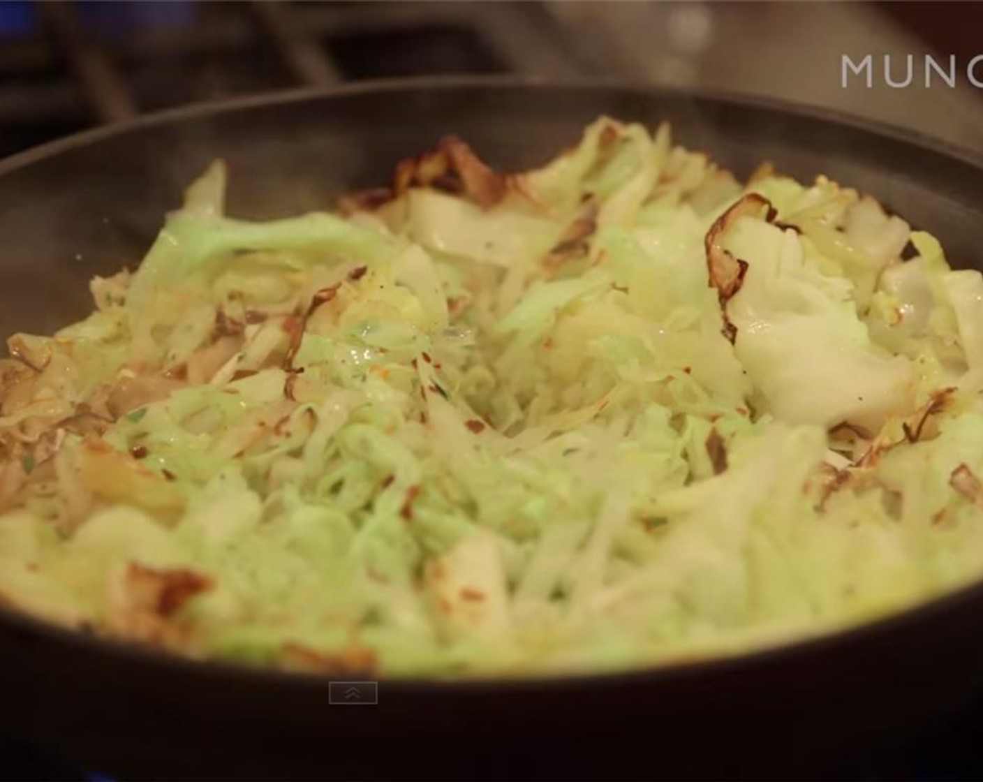 step 5 Toss the cabbage and continue to cook for 5 minutes, tossing every so often.
