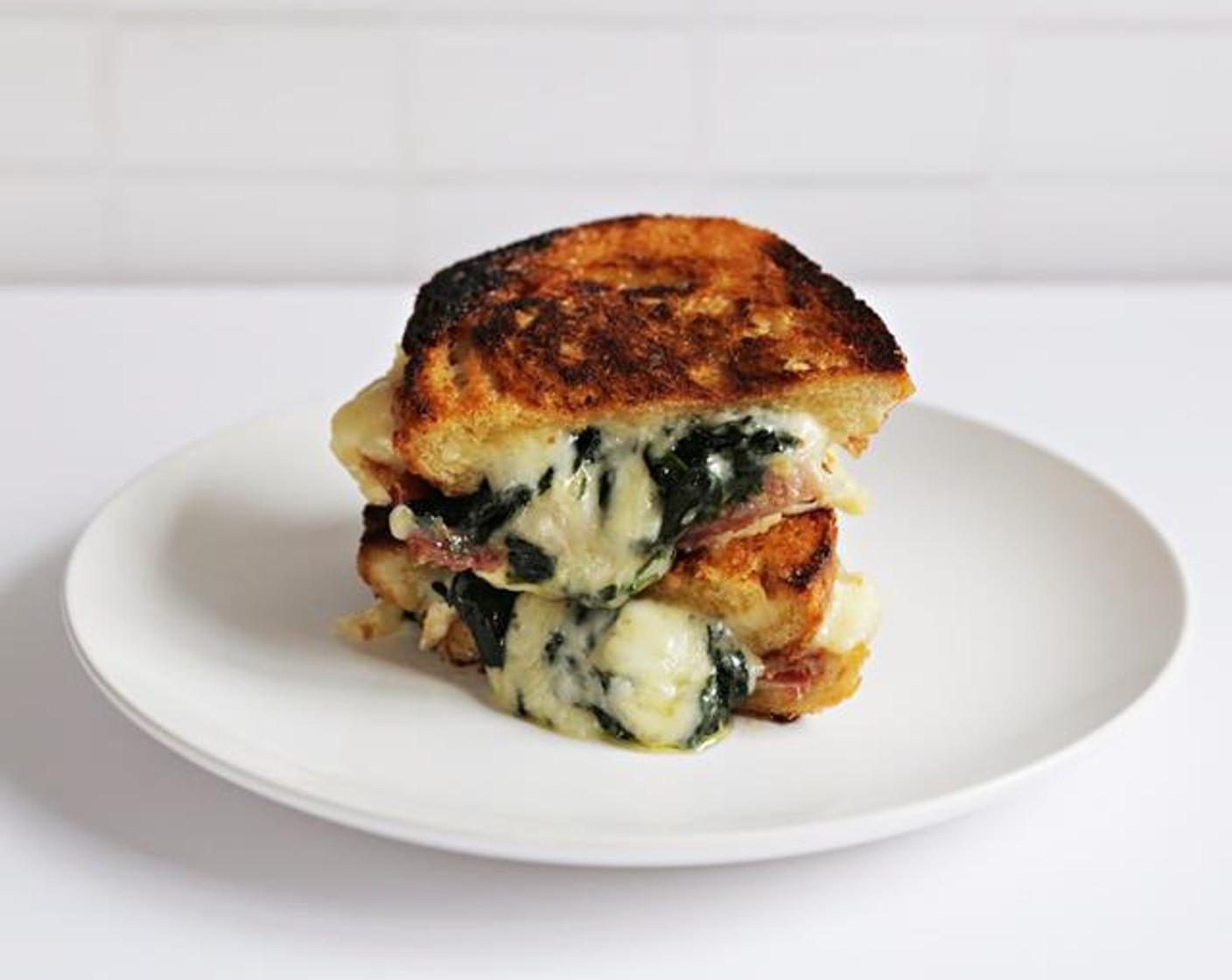 Spinach & Pancetta Grilled Cheese