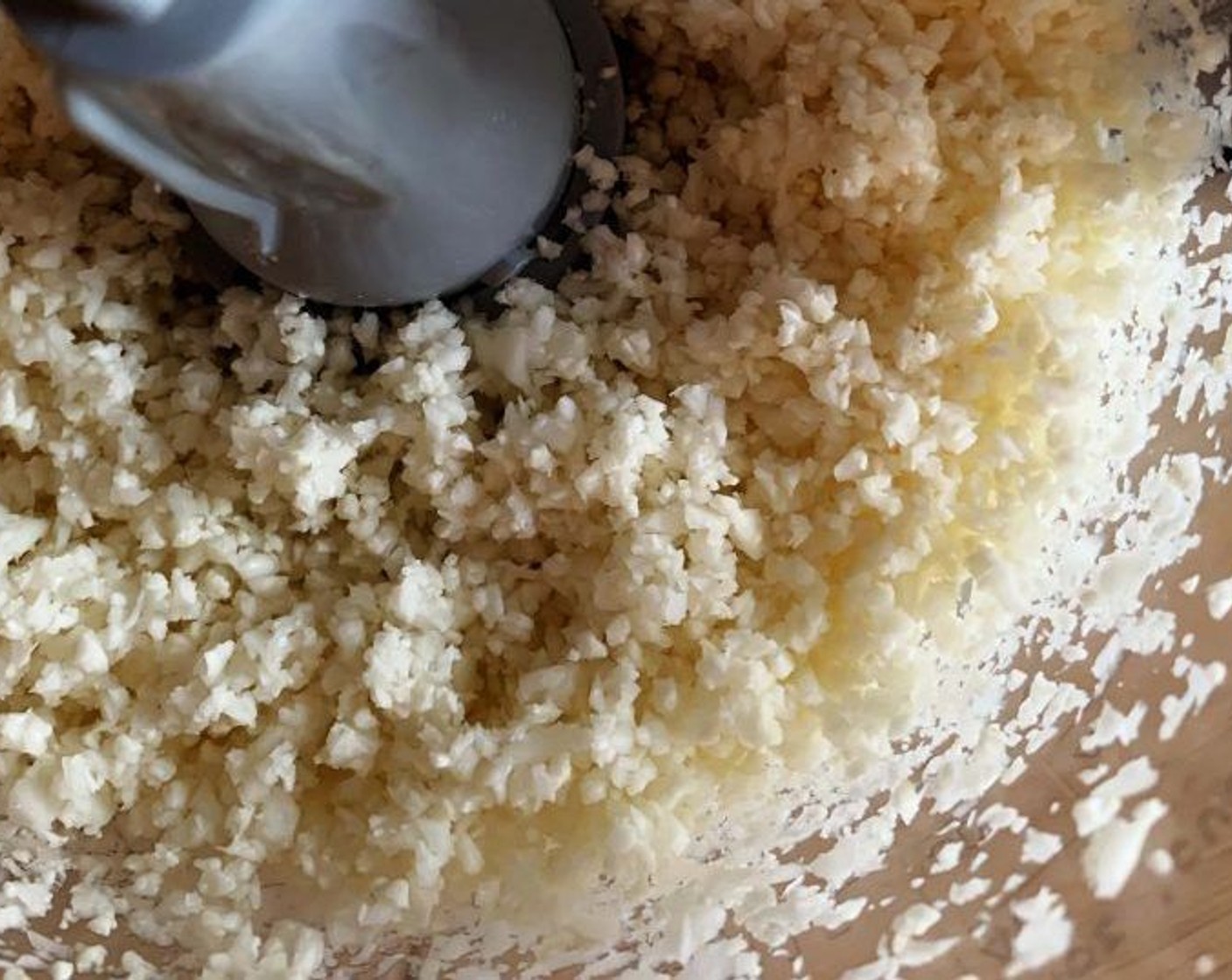 step 2 Pulse florets into a food processor until they turn into “rice”