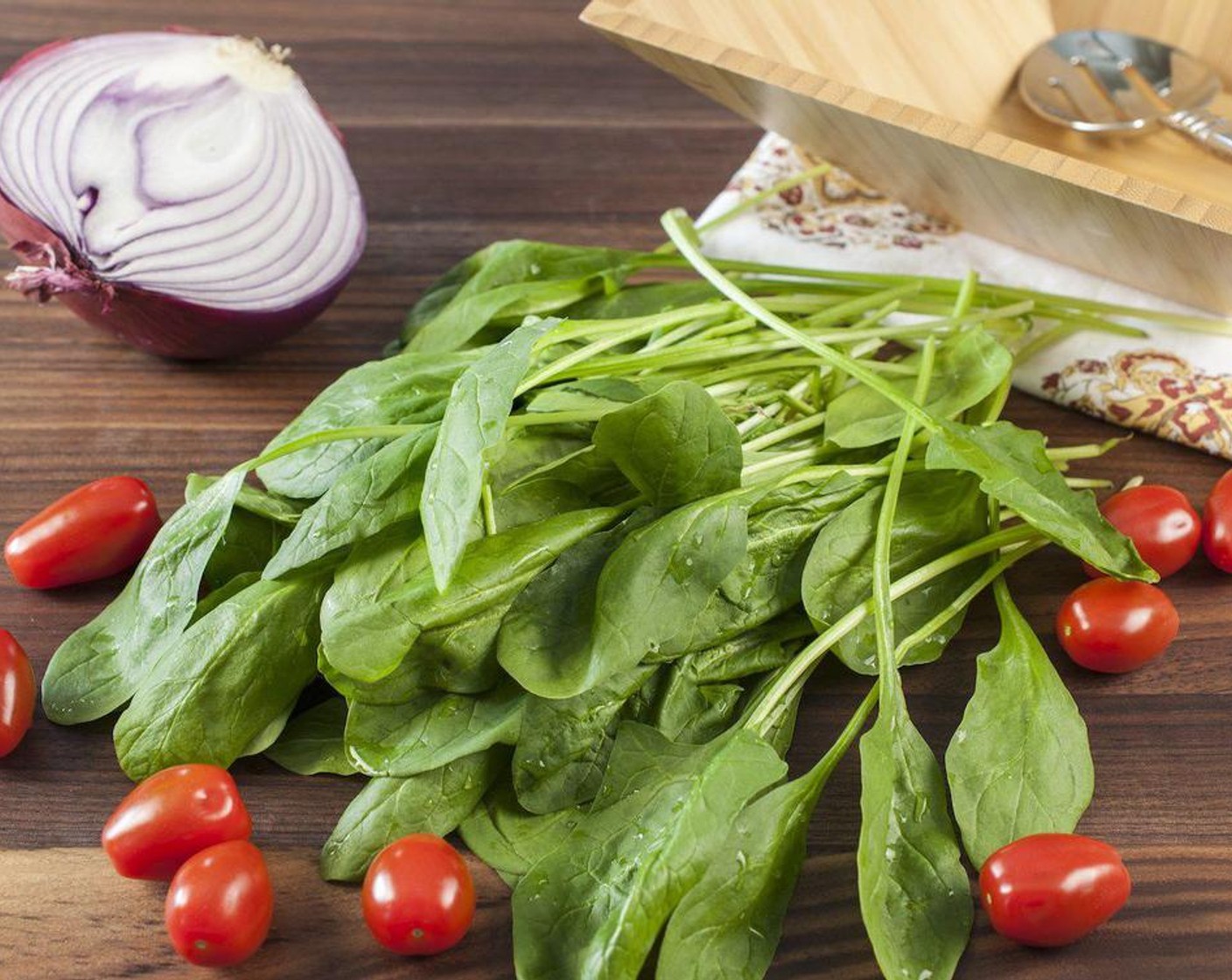 step 4 Place Fresh Spinach (7 oz) in a large bowl.