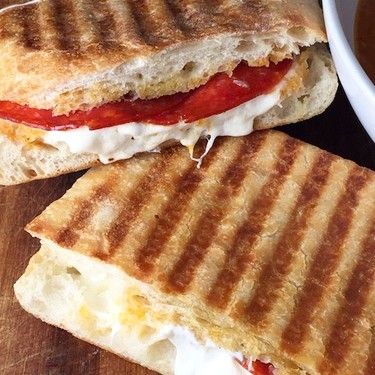 Mozzarella & Pepperoni Panini Recipe | SideChef