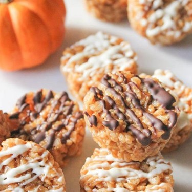 Pumpkin Spice Rice Krispie Treat Bites Recipe | SideChef
