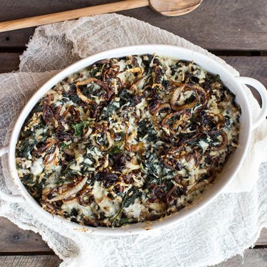 Kale and Wild Rice Casserole Recipe | SideChef
