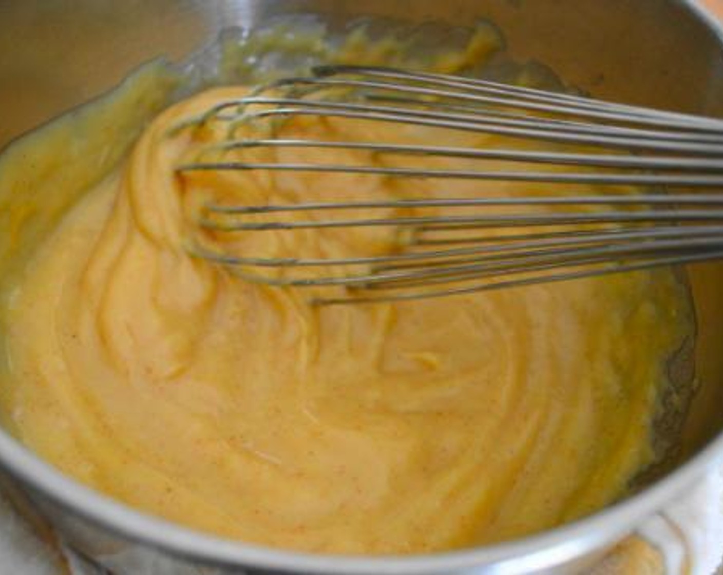 step 3 Whisk it all together thoroughly. While you are still whisking, slowly pour all of the Canola Oil (1 cup) in and let it emulsify together into a gorgeous mayo sauce.