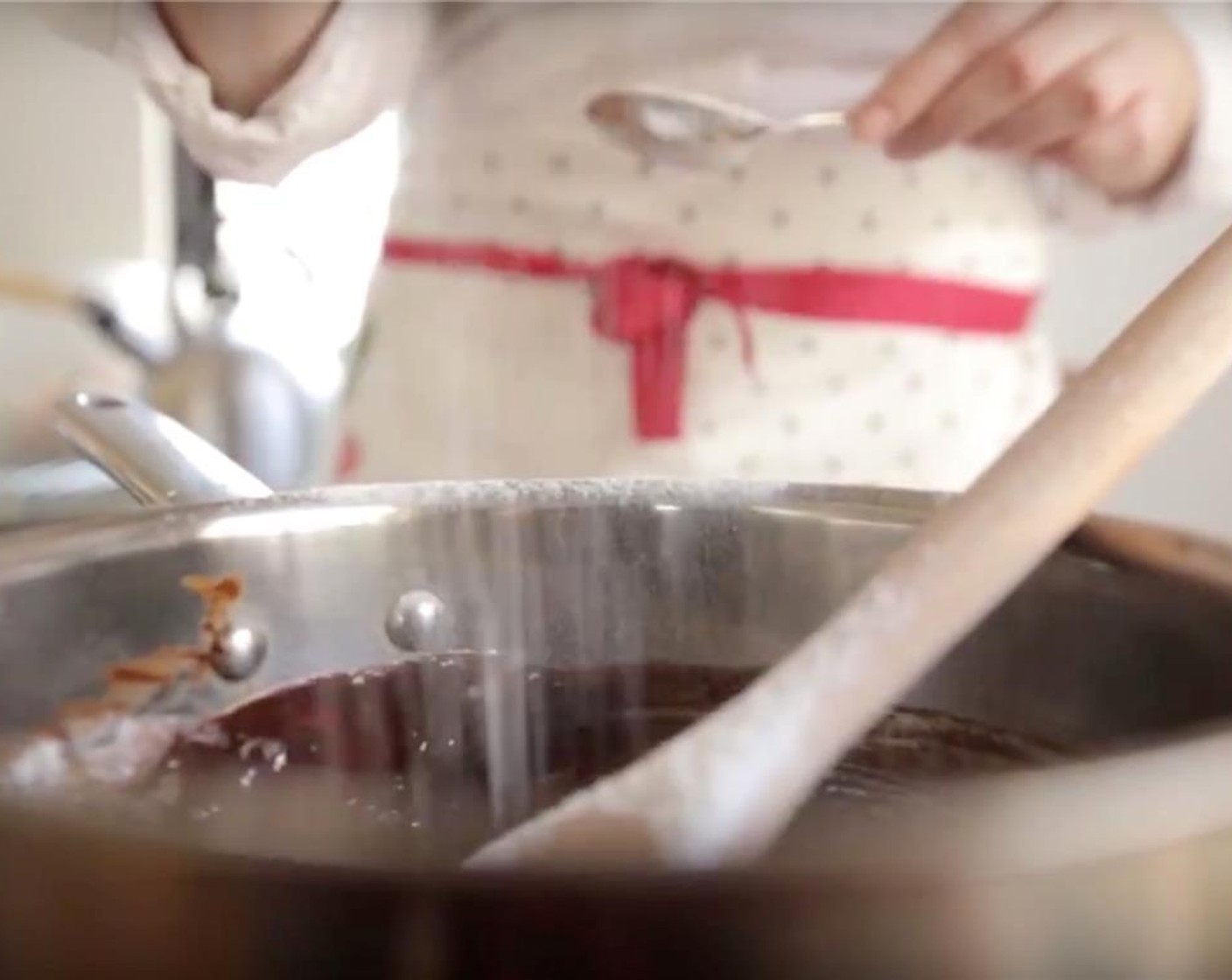 step 11 Add Powdered Confectioners Sugar (1/4 cup) and whisk until smooth.