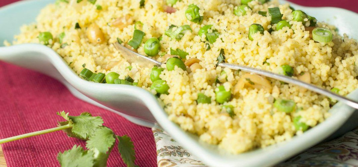 Couscous with Peas and Peanuts Recipe SideChef