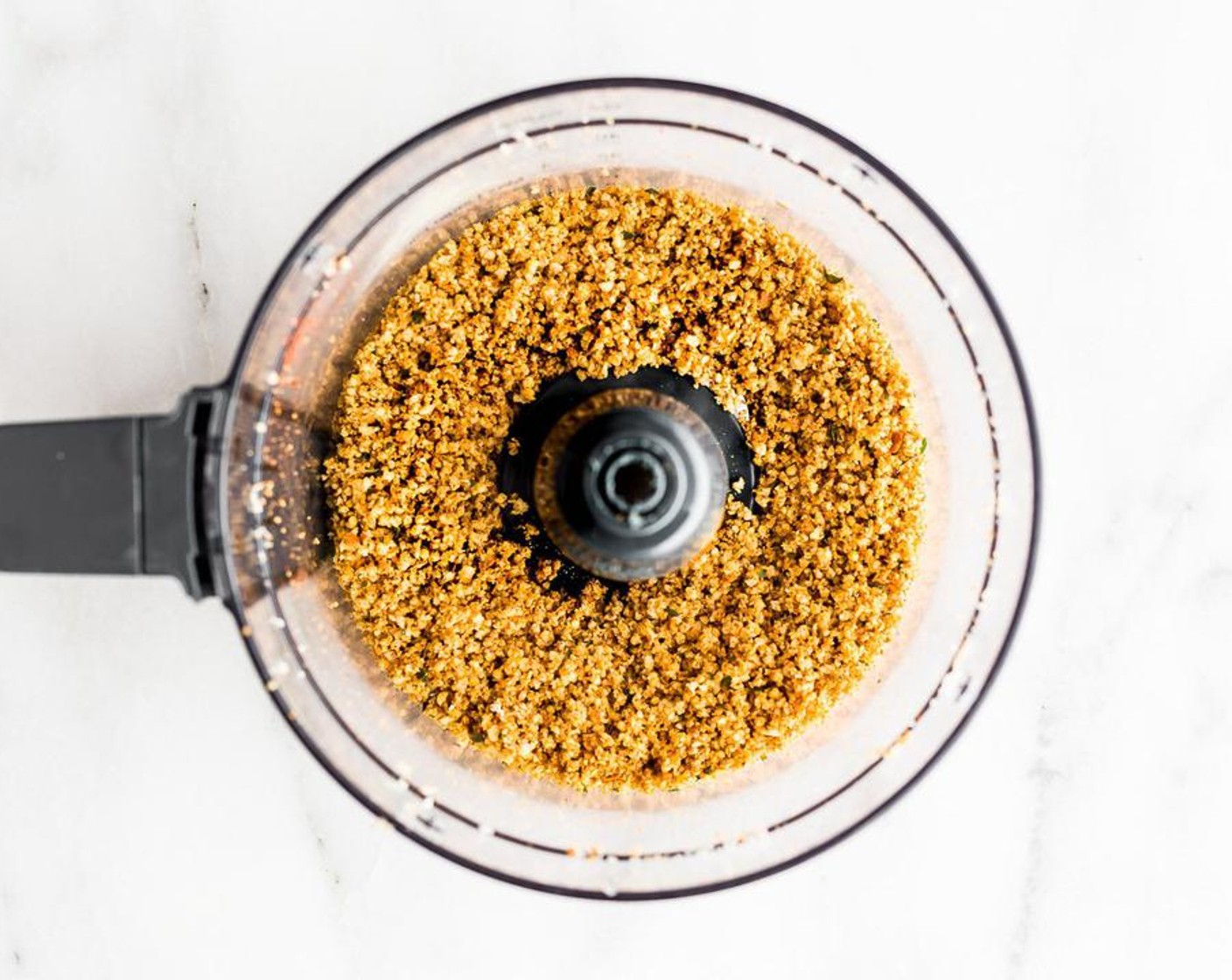 step 4 Add in your McCormick® Garlic Powder (1/2 tsp), Smoked Paprika (1 tsp), Salt (to taste), Ground Black Pepper (to taste), leaves from Fresh Oregano (1 sprig), Fresh Ginger (1 pinch), and optional Ground Turmeric (1/4 tsp). Blend until a panko/meal crumb batter is formed.