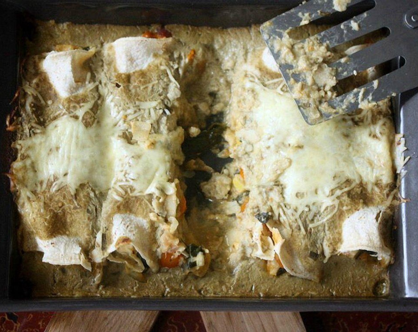 step 9 Bake in the oven for 20-30 minutes until the cheese is melted and beginning to brown.