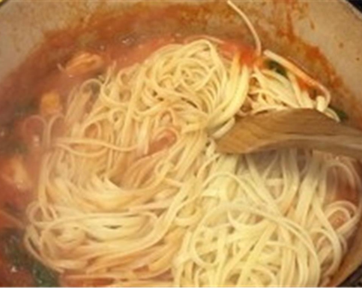 step 6 Add cooked pasta, Butter (2 Tbsp) and Grana Padano Cheese (1 Tbsp). Cook for one minute more.