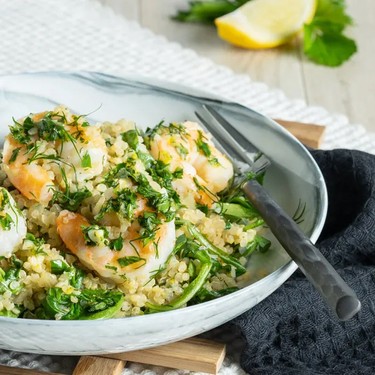 Herbed Quinoa Shrimp Bowls Recipe | SideChef