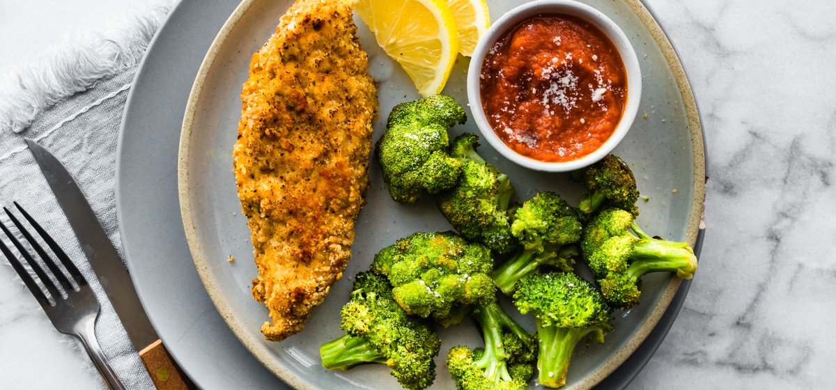 Almond Crusted Chicken and Veggies Recipe | SideChef