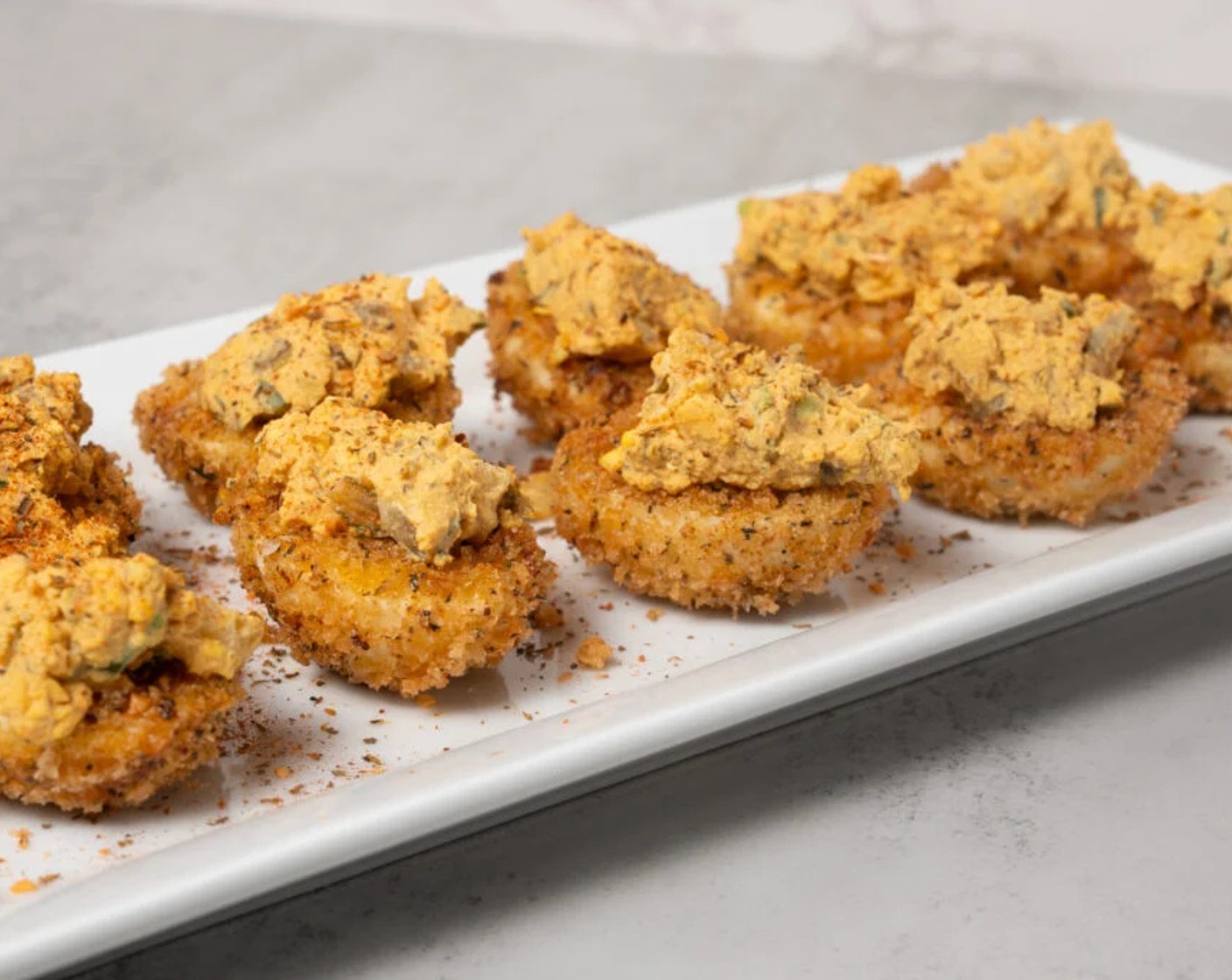 Cajun Fried Deviled Eggs