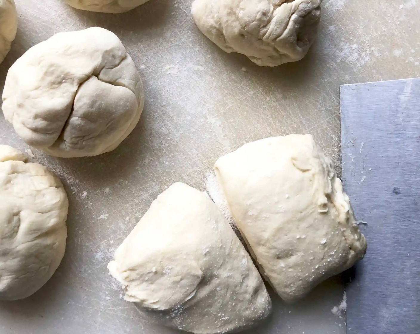 step 6 When ready to cook, divide the dough into 8 equal balls.