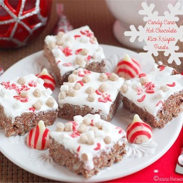 Candy Cane Hot Chocolate Rice Krispies Recipe | SideChef