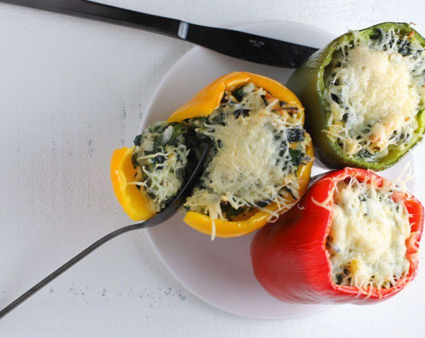Cheesy Garden-Stuffed Peppers