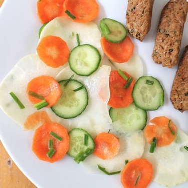 Kohlrabi Salad with Spicy Thai Sausage Recipe | SideChef
