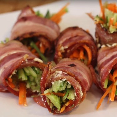Bacon-Wrapped Keto "Sushi" Recipe | SideChef