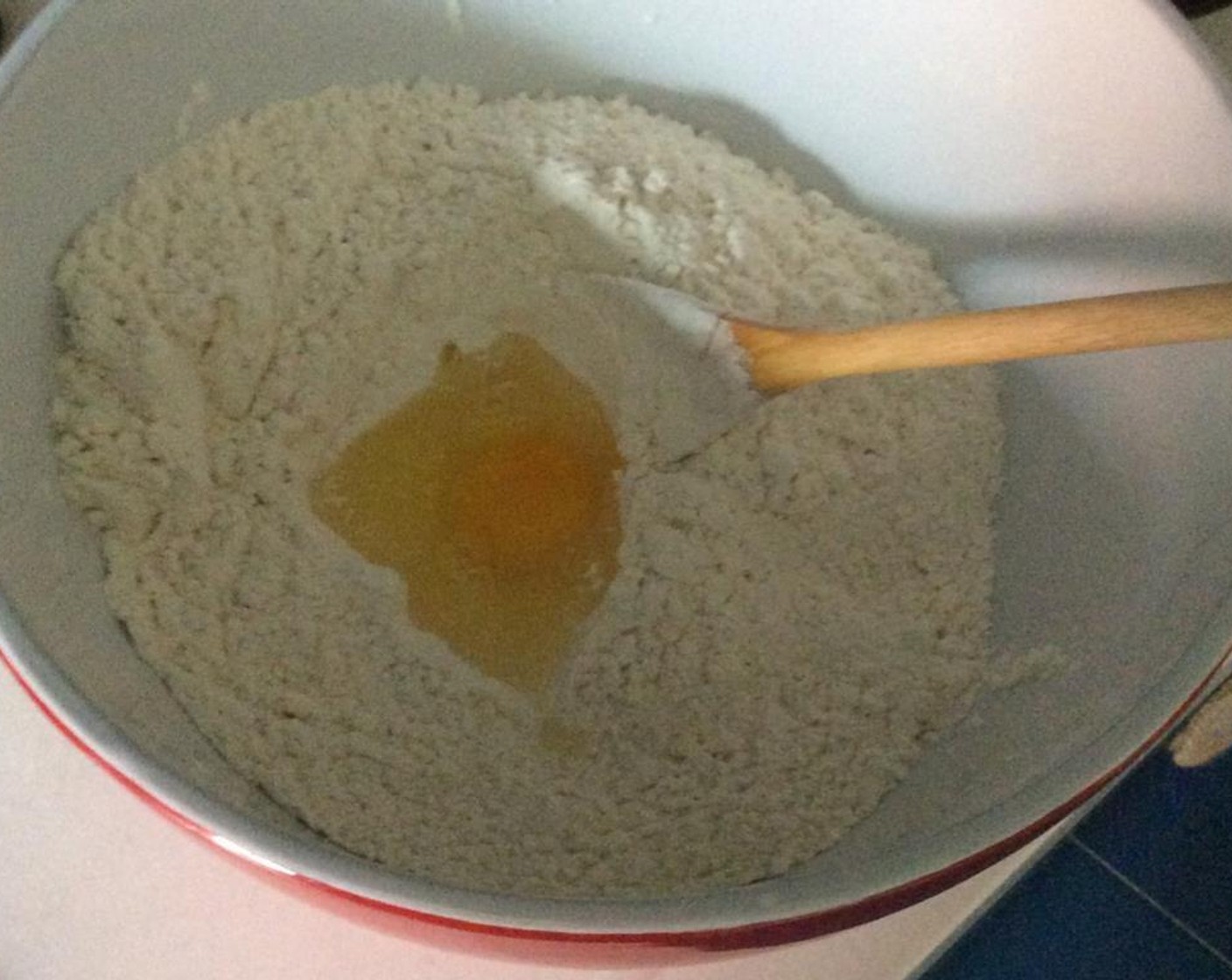 step 2 Add Eggland's Best Classic Egg (1) to flour mixture.