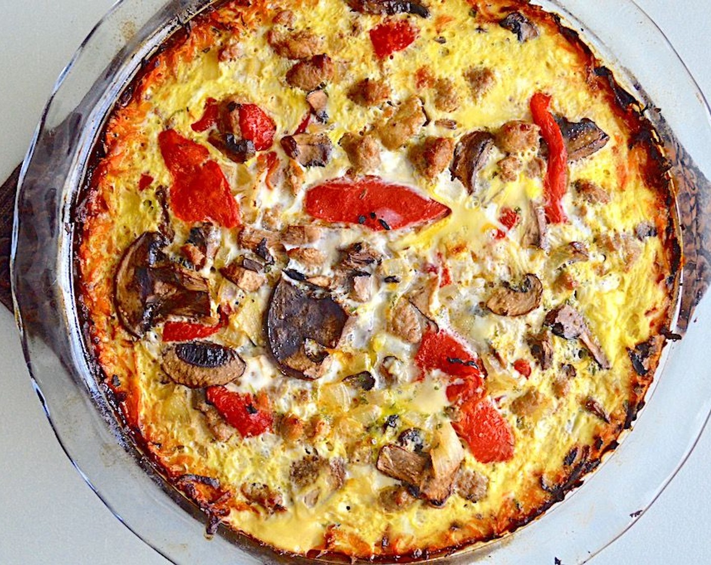 Sweet Potato Crust Quiche