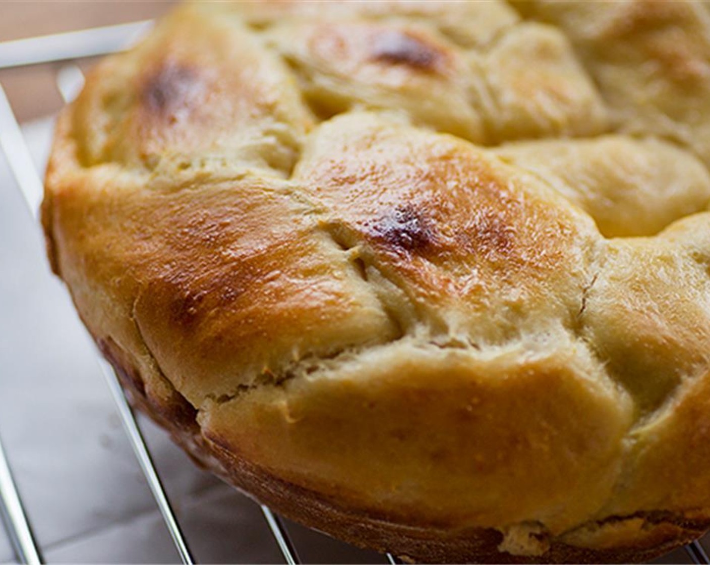 step 11 Bake until the top of the cake is golden brown, about 25-30 minutes. Turn the cake out on a wire rack.