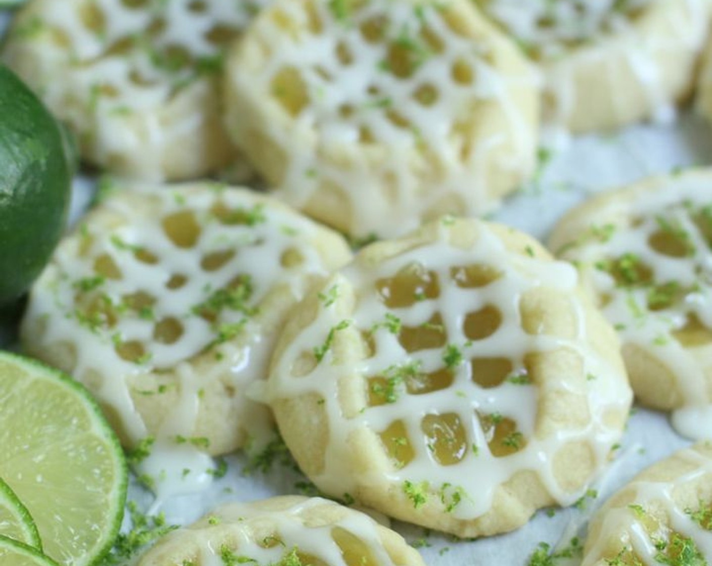 Key Lime Shortbread Cookies