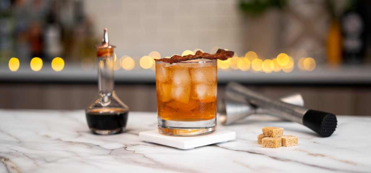 Bacon Fat Washed Old Fashioned SideChef