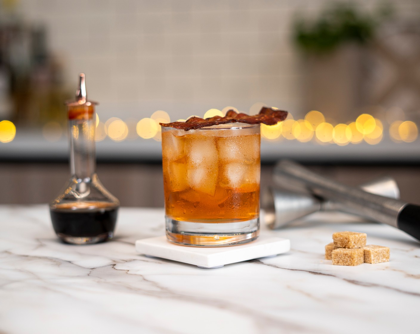 Bacon Fat Washed Old Fashioned SideChef