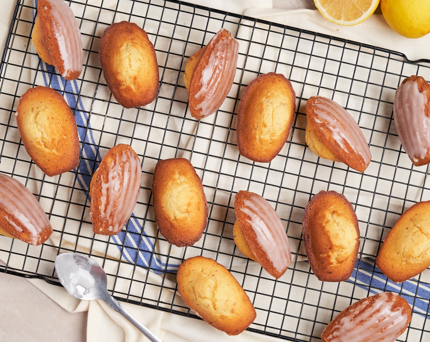 step 11 Unmold, brush the shell side with lemon icing, and place on a cooling rack to cool. Serve once they are cooled down.
