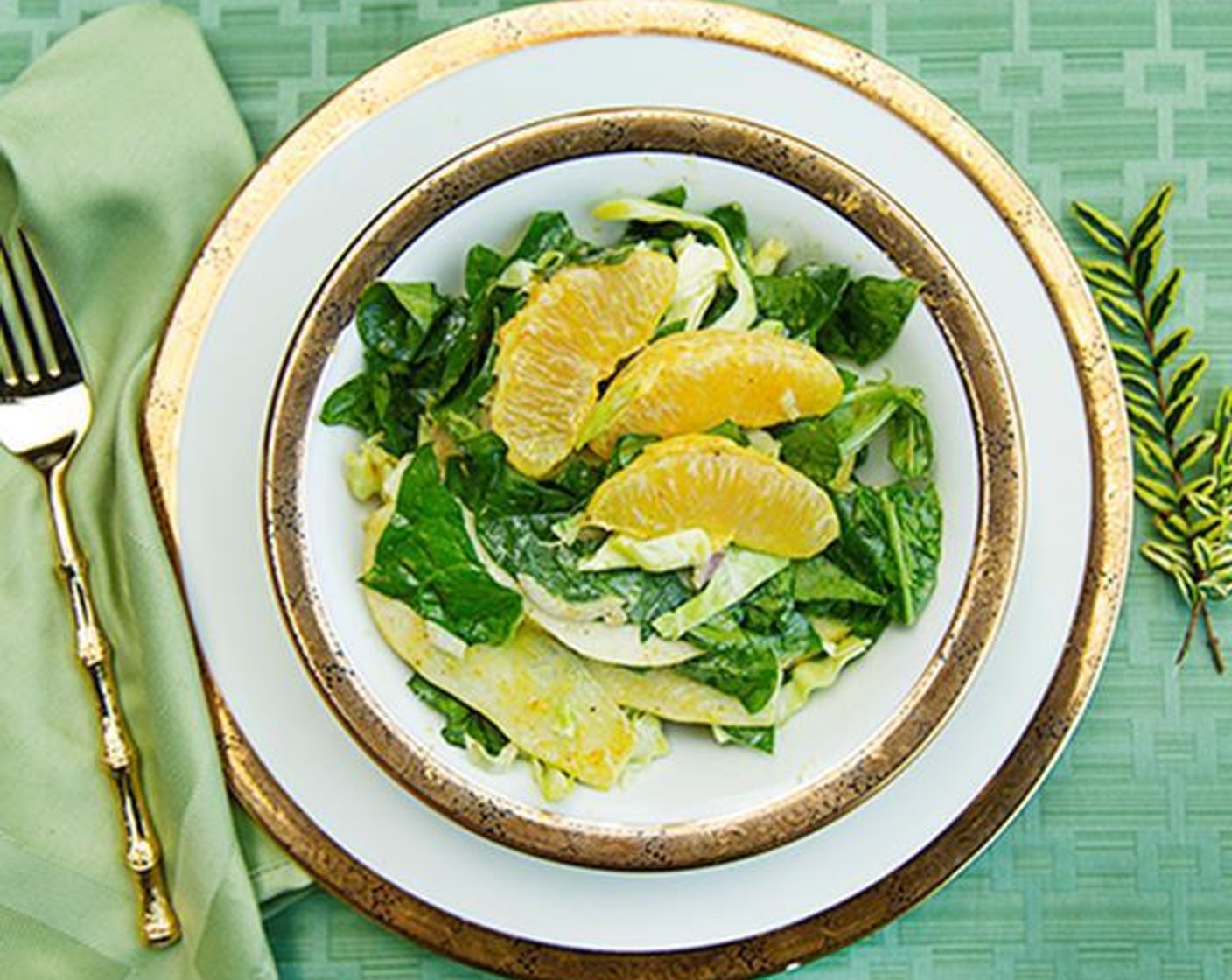 Spinach, Pear, and Orange Salad