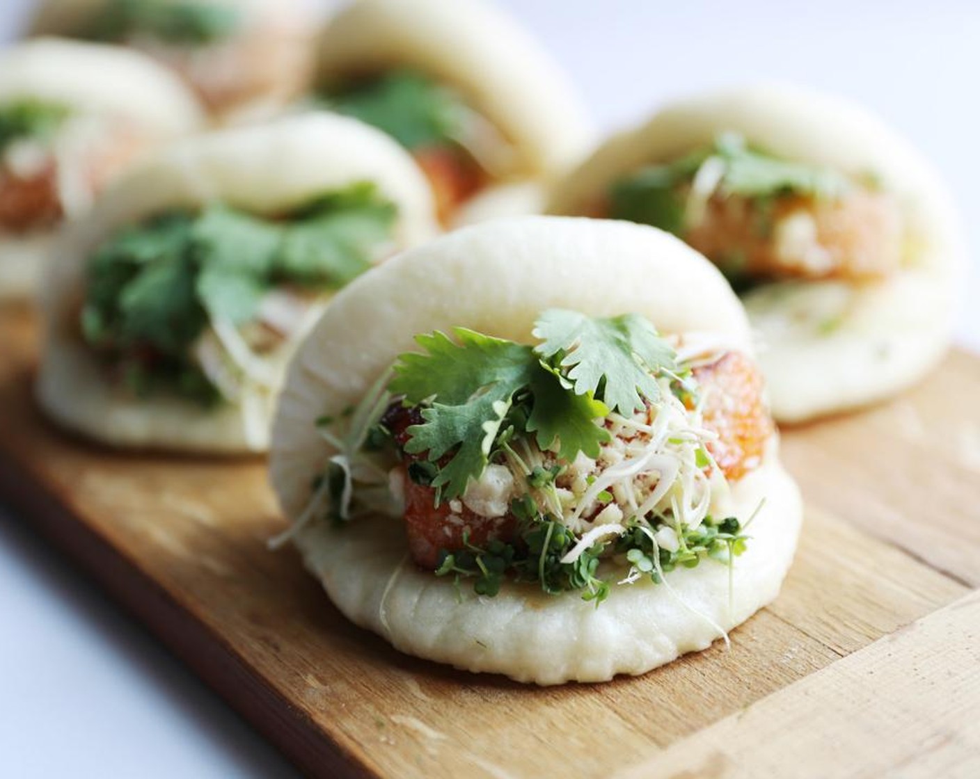 Kung Pow Pork Belly Buns with Green Mango