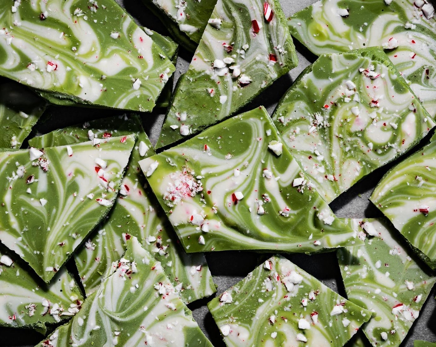 step 10 Allow chocolate to fully set before breaking into pieces. Package to matcha peppermint bark to preserve freshness and share with friends and loved ones.