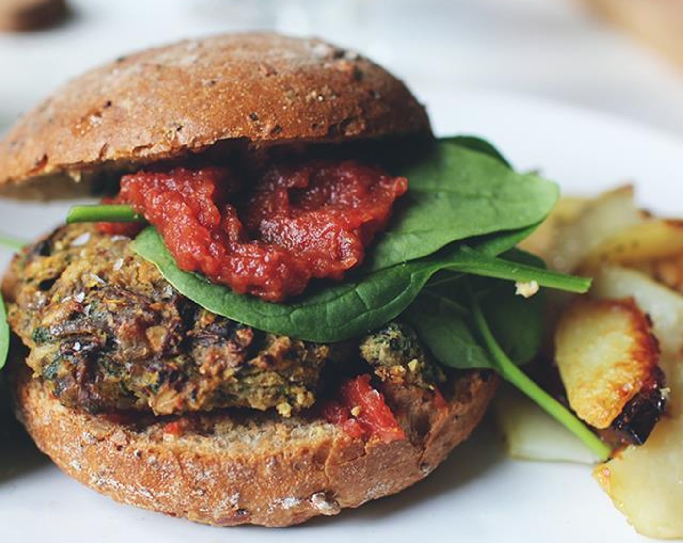 Mushroom Bean Burger