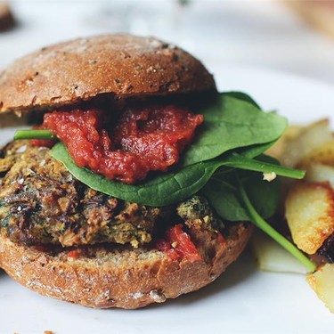 Mushroom Bean Burger Recipe | SideChef