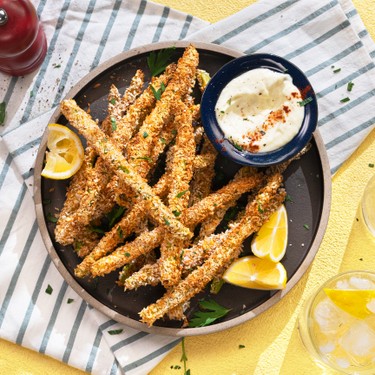 Air Fryer Asparagus Fries with Lemon Aioli Recipe | SideChef