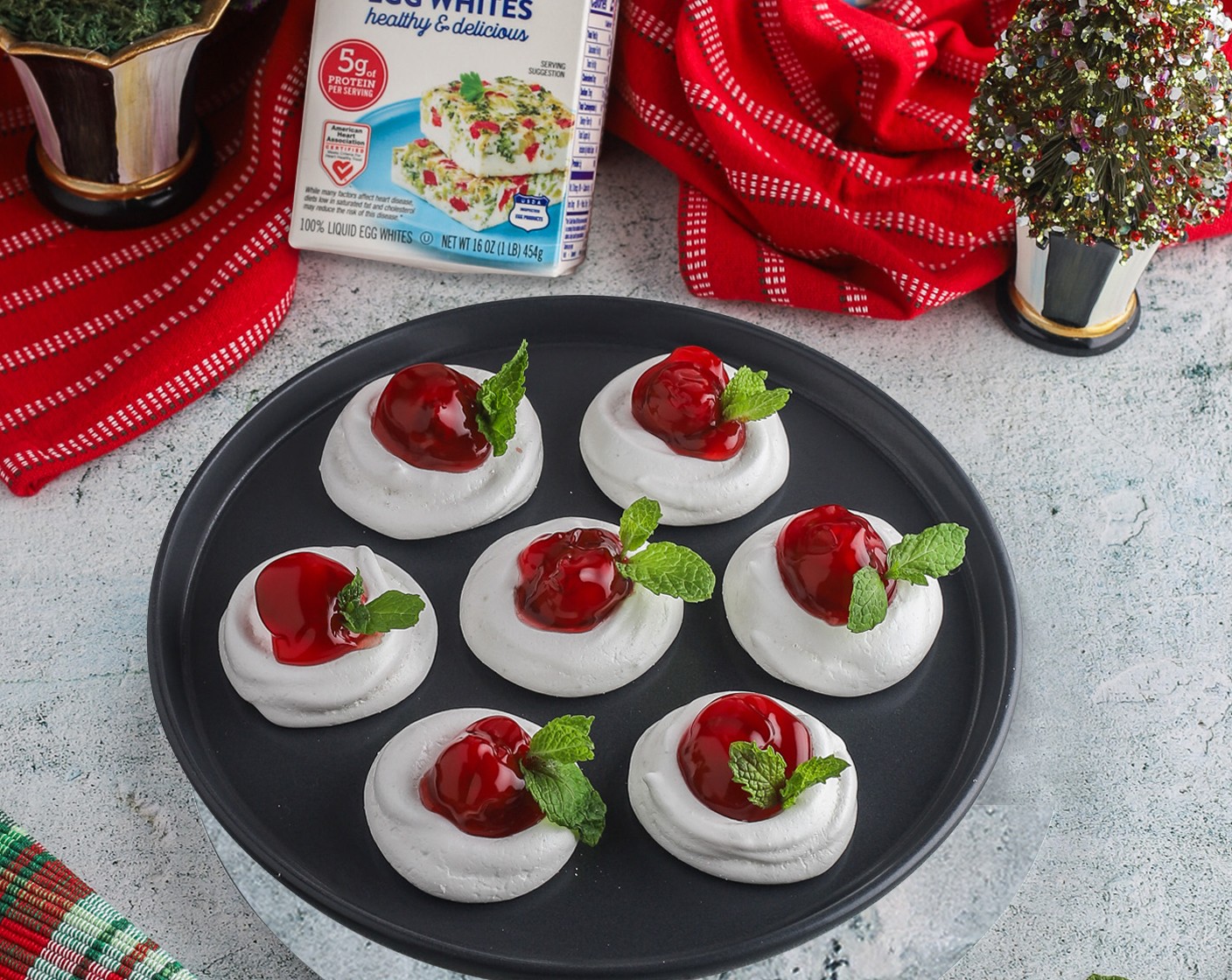 Cherry Pie Mini Pavlovas