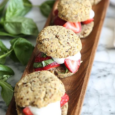 Gluten-Free Strawberry Shortcakes with Basil, Tequila and Hazelnuts Recipe | SideChef