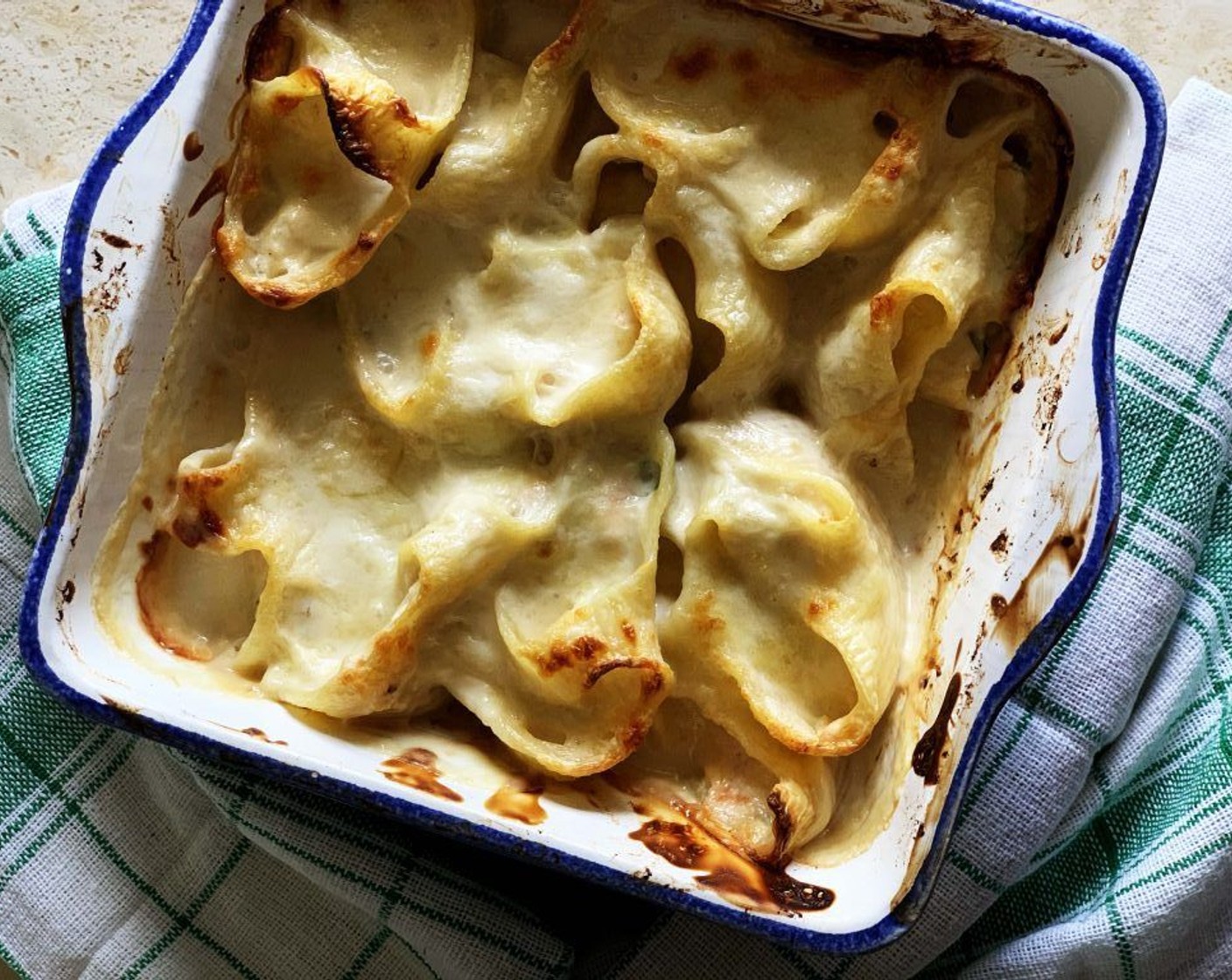 Salmon and Ricotta Stuffed Shells