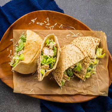 Chicken Caesar Salad Pita Sandwich Recipe | SideChef