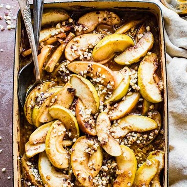 Caramelized Apple Cider Hot Fruit Bake Recipe | SideChef