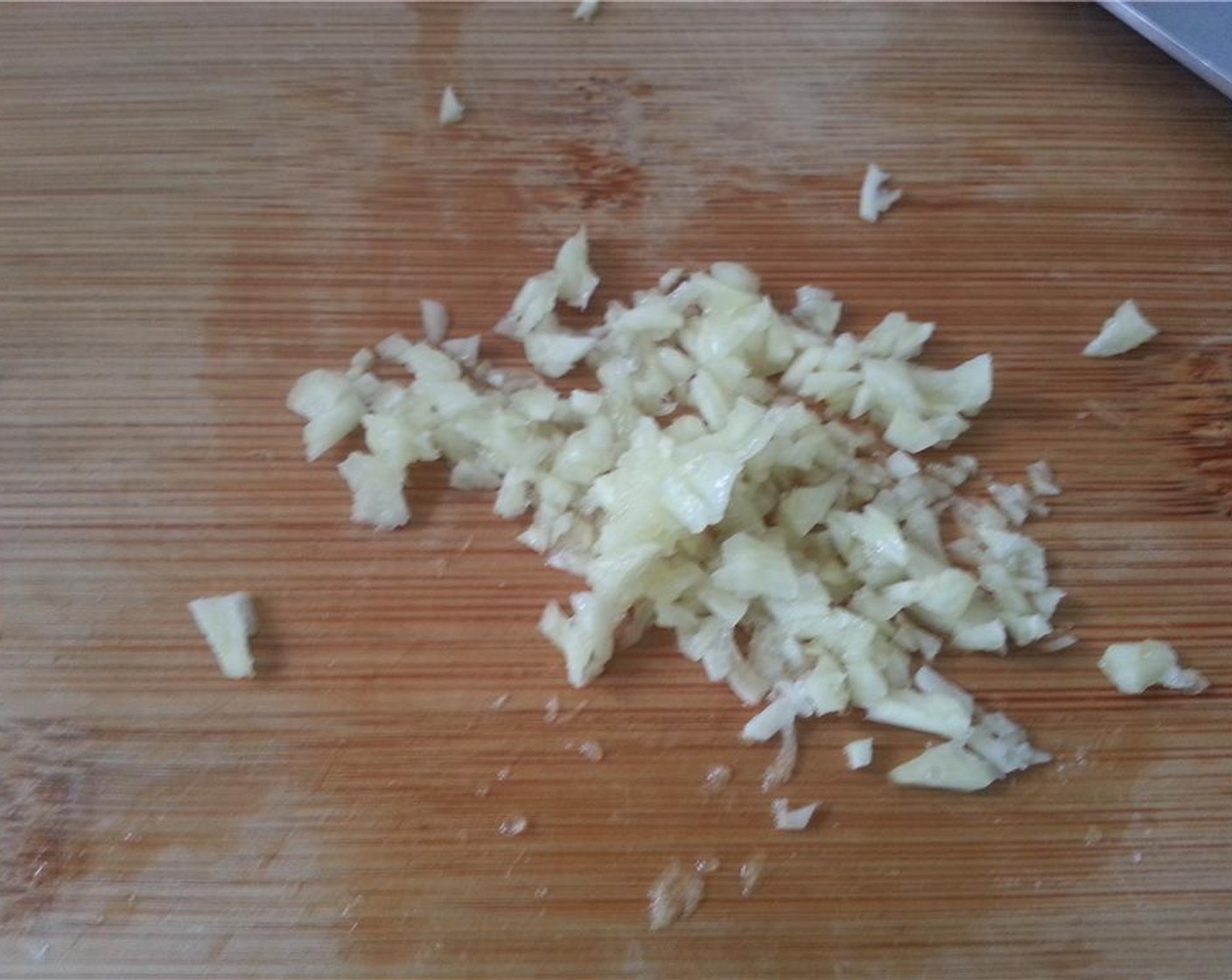 step 1 Mince the Garlic (1 bulb).