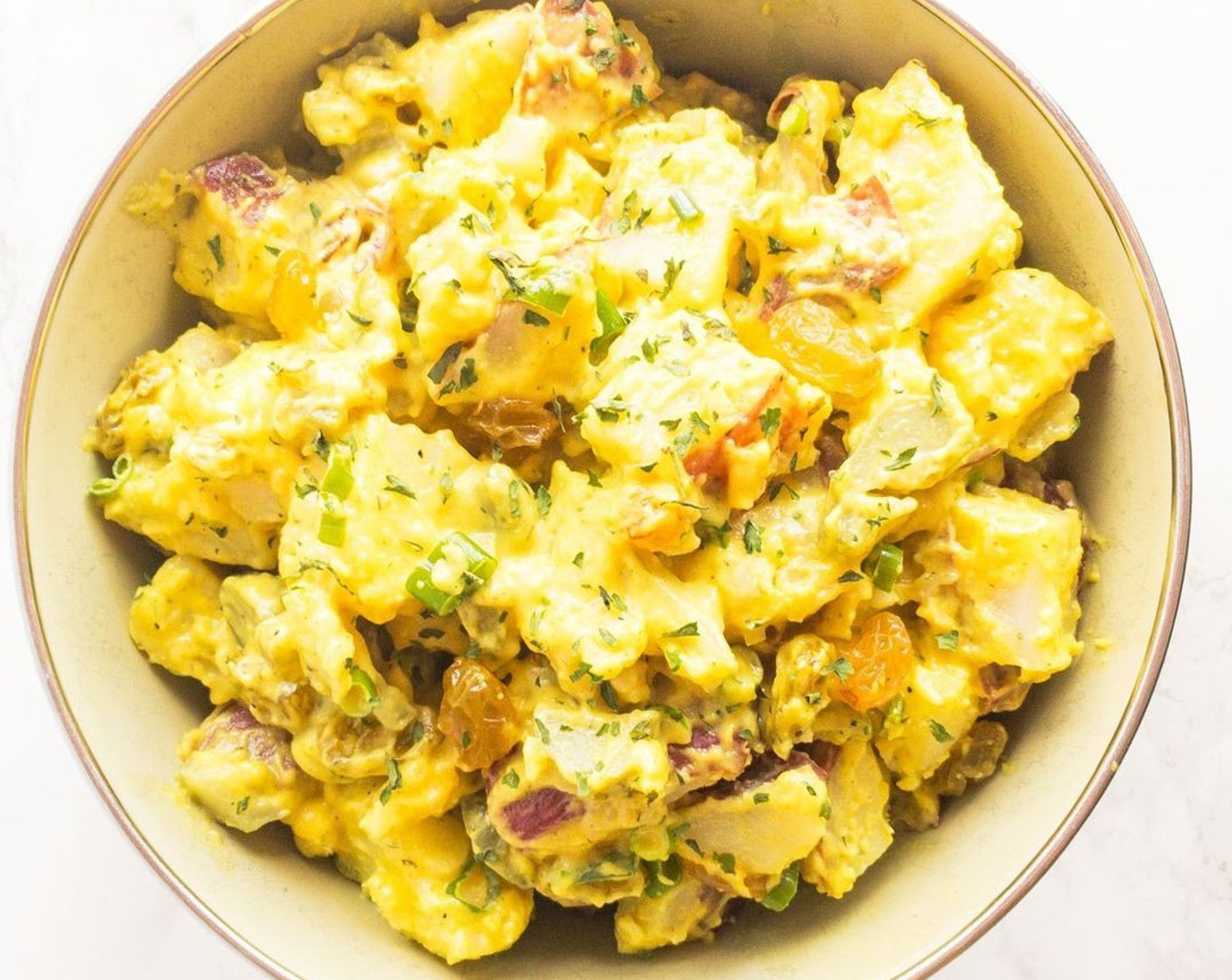 Vegan Dill Raisin Potato Salad