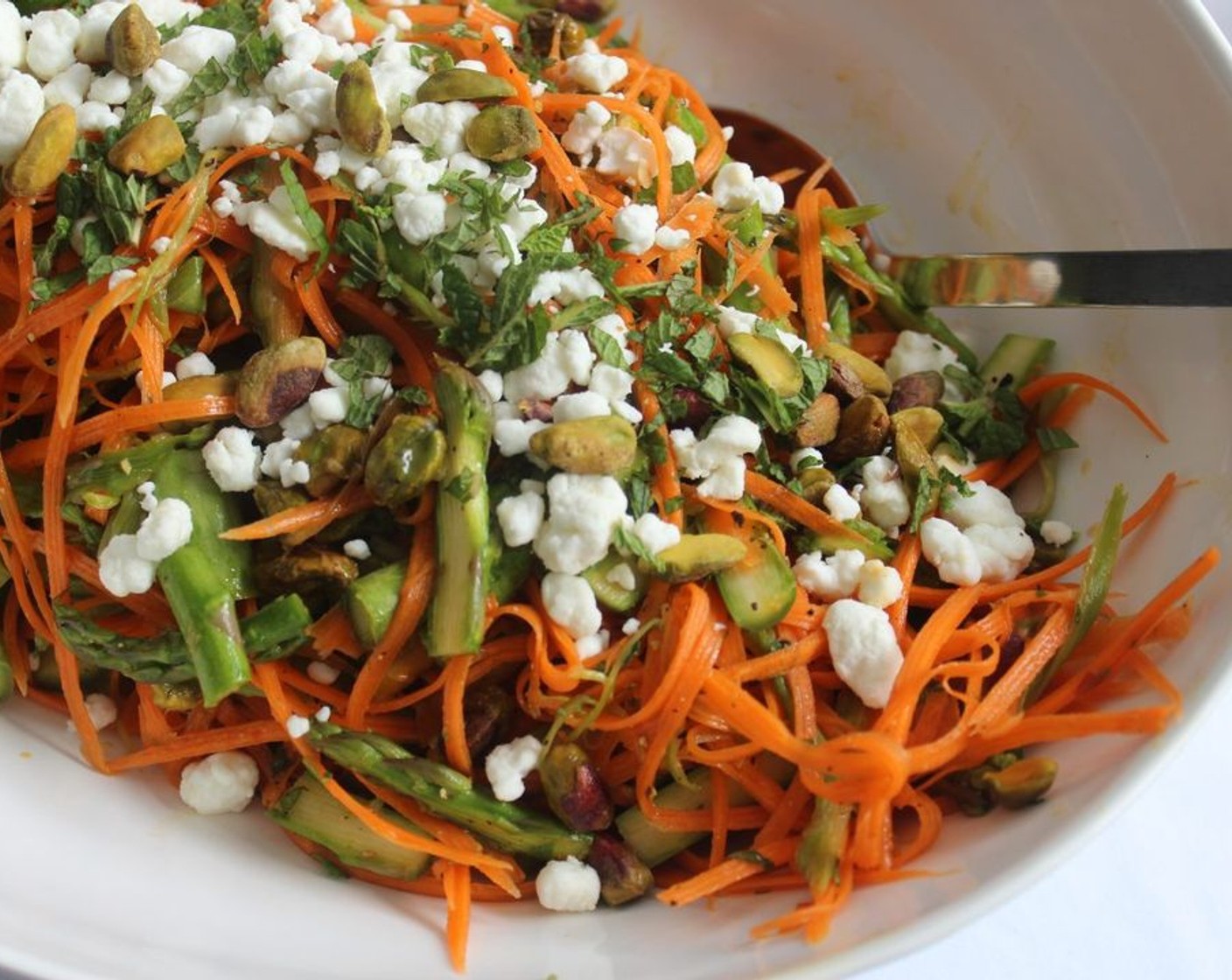 Shaved Carrot and Asparagus Salad