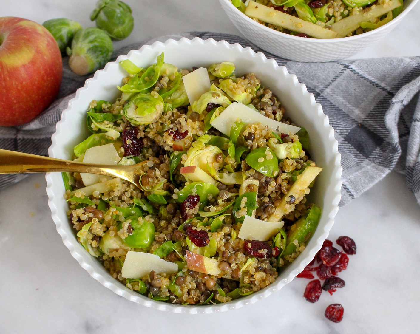 Warm Quinoa and Lentil Salad